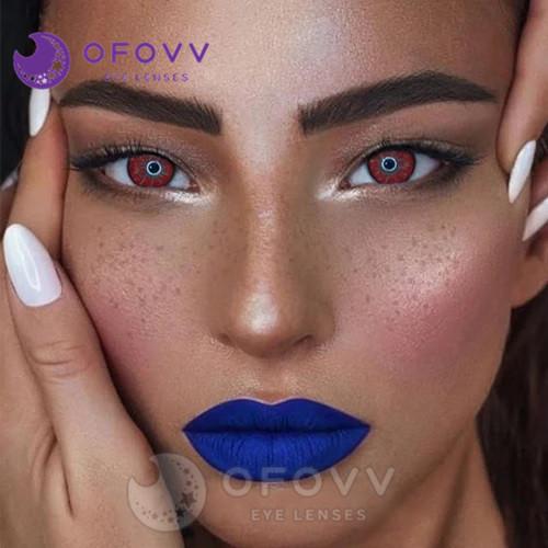 Ofovv Eye Circle Lens  Party Mystery II Red  Contact Lenses V6001 (1 YEAR)