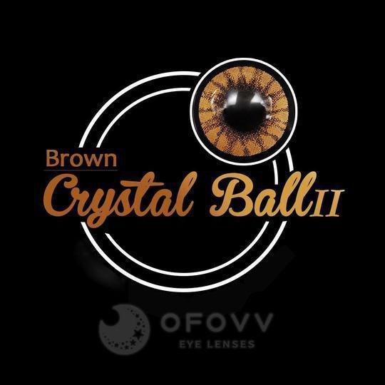 Ofovv Eye Circle Lens Crystal Ball Brown II Colored Contact Lenses V6013£¨1 YEAR£©