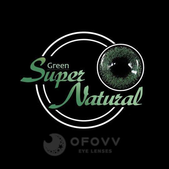 Ofovv Eye Circle Lens Super Natural Green Colored Contact Lenses V6027£¨1 YEAR£©
