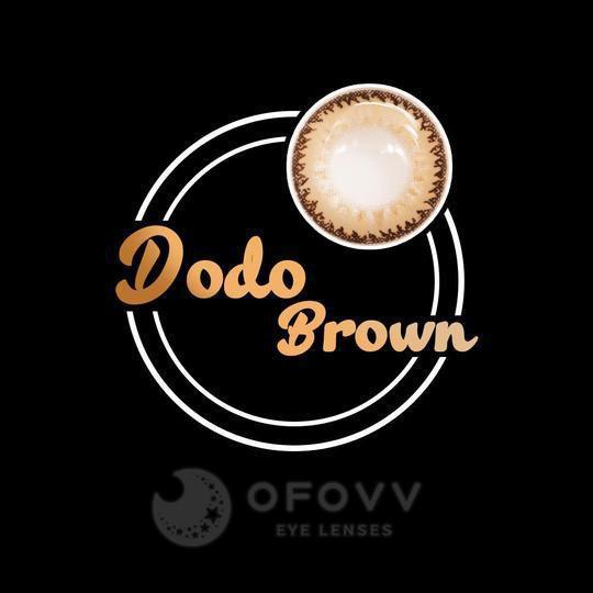 Ofovv Eye Circle Lens Dodo Brown Colored Contact Lenses V6035£¨1 YEAR£©