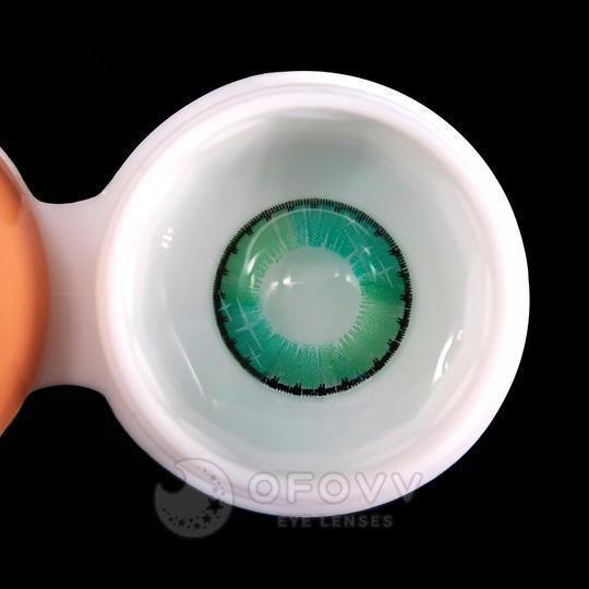 Ofovv Eye Circle Lens Gradient Star Green Colored Contact Lenses V6066£¨1 YEAR£©