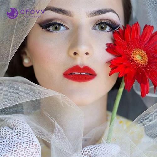 Ofovv Eye Circle Lens HD Green Colored Contact Lenses V6072£¨1 YEAR£©