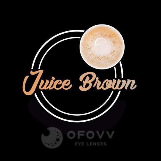 Ofovv Eye Circle Lens Juice Brown Toric Colored Contact Lenses V6076£¨1 YEAR£©