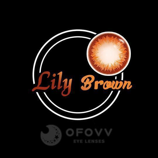Ofovv Eye Circle Lens Lily Brown Toric Colored Contact Lenses V6079£¨1 YEAR£©