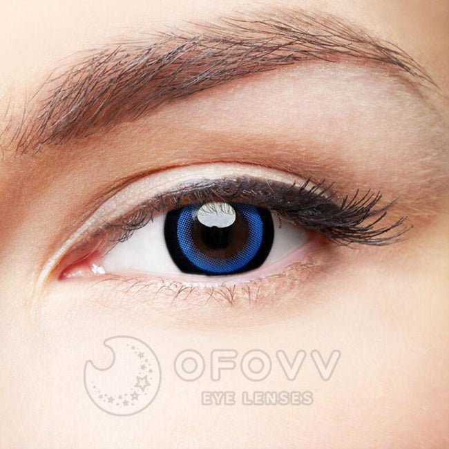 Ofovv Eye Circle Lens Moonlight Blue Colored Contact Lenses V6090£¨1 YEAR£©