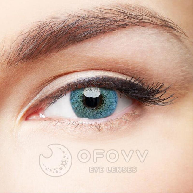 Ofovv Eye Circle Lens Ocean Blue Colored Contact Lenses V6099£¨1 YEAR£©