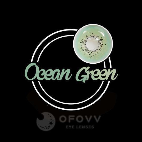 Ofovv Eye Circle Lens Ocean Green Colored Contact Lenses V6102£¨1 YEAR£©
