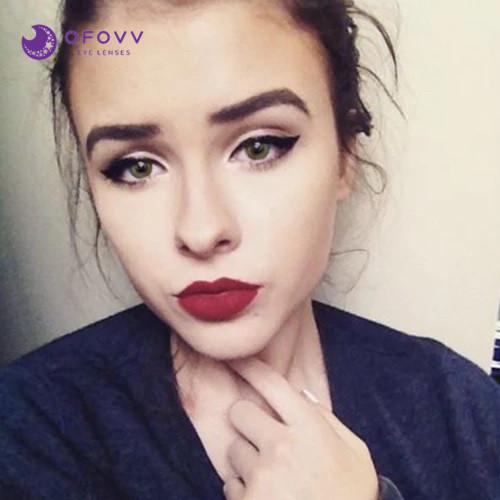 Ofovv Eye Circle Lens Real Khaki Colored Contact Lenses V6123£¨1 YEAR£©