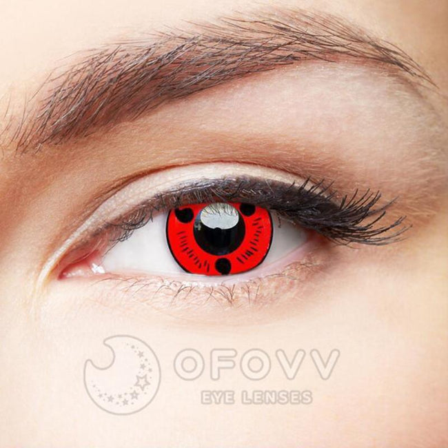 Ofovv Eye Circle Lens Sharingan Magatama Naruto Colored Contact Lenses V6128£¨1 YEAR£©