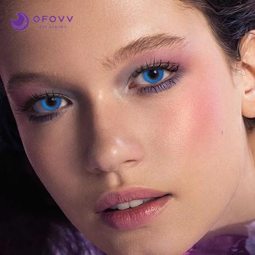 Ofovv Eye Circle Lens Pure Blue Colored Contact Lenses V6137£¨1 YEAR£©