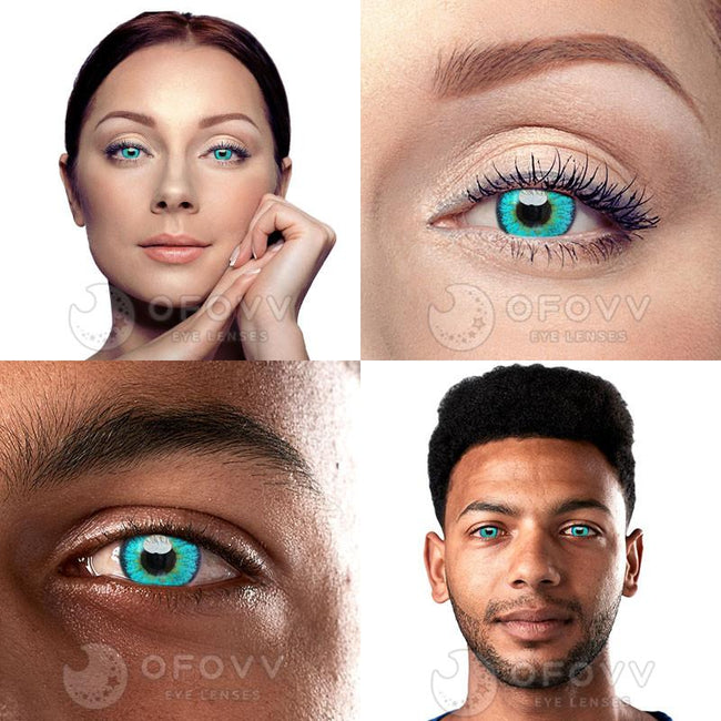 Ofovv Eye Circle Lens Elf Green Naruto Colored Contact Lenses V6139£¨1 YEAR£©
