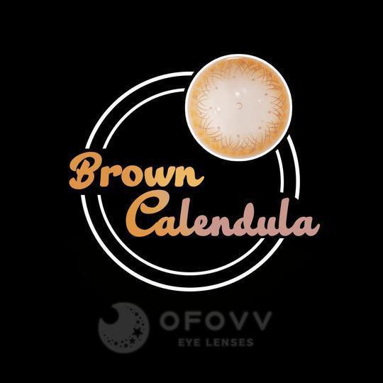 Ofovv Eye Circle Lens Calendula Brown Hazel Colored Contact Lenses V6146£¨1 YEAR£©