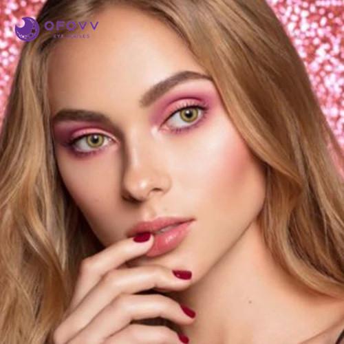 Ofovv Eye Circle Lens Radial Brown Colored Contact Lenses V6147£¨1 YEAR£©