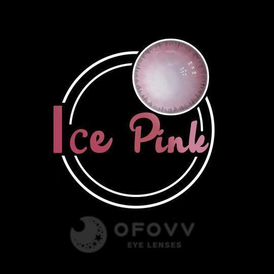 Ofovv Eye Circle Lens Ice Pink Colored Contact Lenses V6173£¨1 YEAR£©