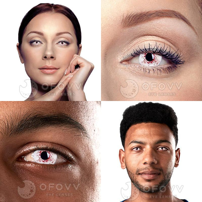 Ofovv Eye Circle Lens Trauma Eye Special Effect Colored Contact Lenses V6226£¨1 YEAR£©