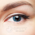 Ofovv Eye Circle Lens Crystal Ball Blue Colored Contact Lenses V6011£¨1 YEAR£©