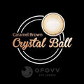 Ofovv Eye Circle Lens Crystal Ball Caramel Brown Colored Contact Lenses V6014£¨1 YEAR£©