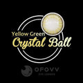 Ofovv Eye Circle Lens Crystal Ball Yellow-Green Colored Contact Lenses V6017£¨1 YEAR£©