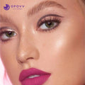 Ofovv Eye Circle Lens Crystal Ball Yellow-Green Colored Contact Lenses V6017£¨1 YEAR£©