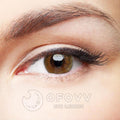 Ofovv Eye Circle Lens Sunflower Brown Colored Contact Lenses V6024£¨1 YEAR£©