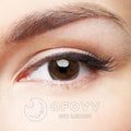 Ofovv Eye Circle Lens Edge Brown Colored Contact Lenses V6038£¨1 YEAR£©