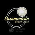 Ofovv Eye Circle Lens Euramerican Brown-Green Colored Contact Lenses V6043£¨1 YEAR£©