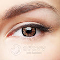 Ofovv Eye Circle Lens Flower Brown Colored Contact Lenses V6046£¨1 YEAR£©