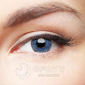 Ofovv Eye Circle Lens Floweriness Blue Colored Contact Lenses V6049£¨1 YEAR£©