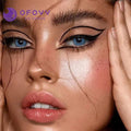 Ofovv Eye Circle Lens Floweriness Blue Colored Contact Lenses V6049£¨1 YEAR£©