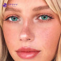 Ofovv Eye Circle Lens Fissure Green Colored Contact Lenses V6054£¨1 YEAR£©