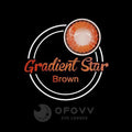 Ofovv Eye Circle Lens Gradient Star Brown Colored Contact Lenses V6065£¨1 YEAR£©