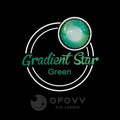 Ofovv Eye Circle Lens Gradient Star Green Colored Contact Lenses V6066£¨1 YEAR£©