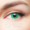 Ofovv Eye Circle Lens Pure Green Naruto Colored Contact Lenses V6135£¨1 YEAR£©