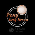 Ofovv Eye Circle Lens Pony Grey-Brown Colored Contact Lenses V6170£¨1 YEAR£©