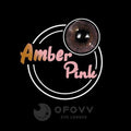 Ofovv Eye Circle Lens Amber Pink Colored Contact Lenses V6201£¨1 YEAR£©